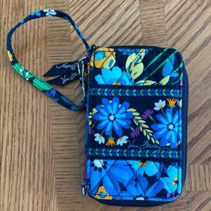 Vera Bradley Blue Floral Wristlet